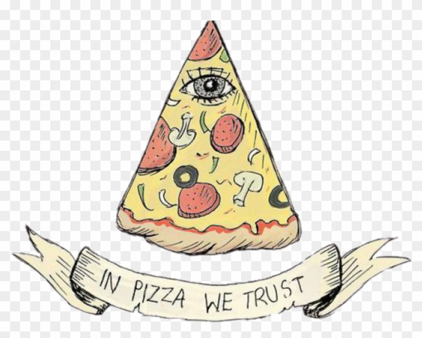 Pizza Sticker - Pizza We Trust Clipart