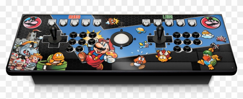 1613 In Custom Arcade Controller Graphic Mario Vs Luigi - Super Mario Bros Clipart