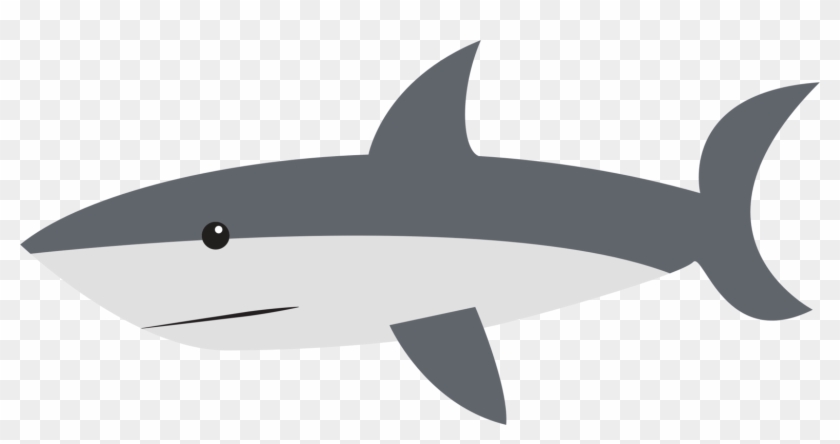 Great White Shark Cartoon Drawing Cartilaginous Fishes - Cartoon Shark Png Clipart