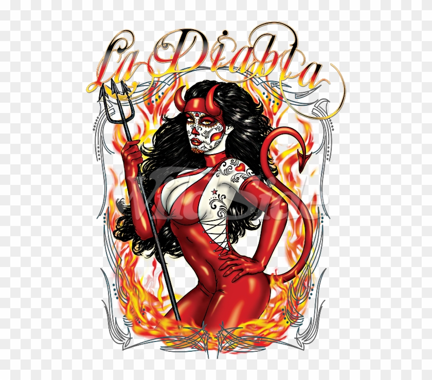 La Diabla - Devil Girl - Illustration Clipart #687149
