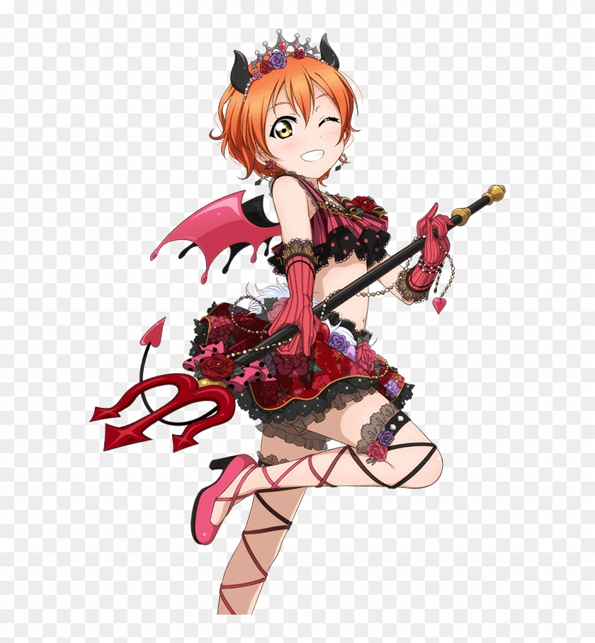 Hoshizora Rin Devil Card - Love Live Cards Devil Clipart