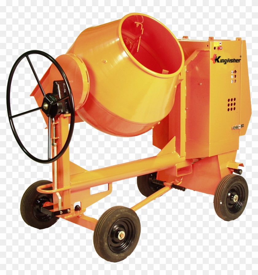 Tilting Drum Concrete Mixer , Png Download Clipart