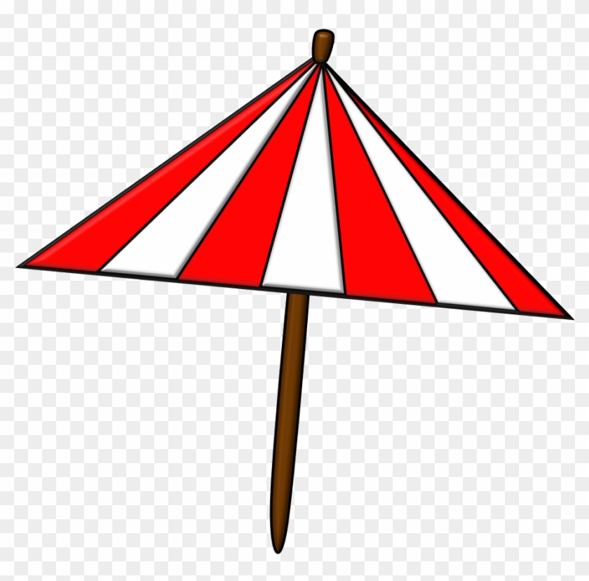 Beach Umbrella - Umbrella Triangle Clipart - Png Download #687647