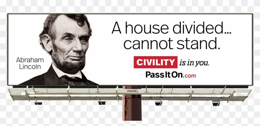 Lincolnnew - House Divided Cannot Stand Civility Clipart #687650