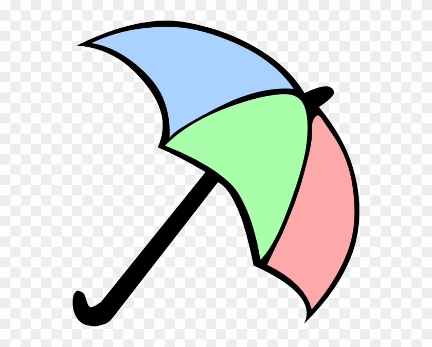 Colorful Cartoon Umbrella Clip Art - Cartoon Picture Of Umbrella - Png Download