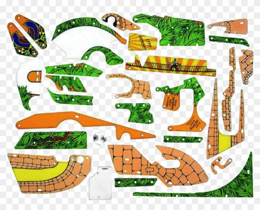 Williams Indiana Jones Pinball Plastic Set - Indiana Jones Pinball Plastic Set Clipart