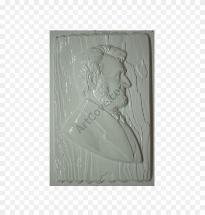 Abraham Lincoln Plaster Mold - Relief Clipart