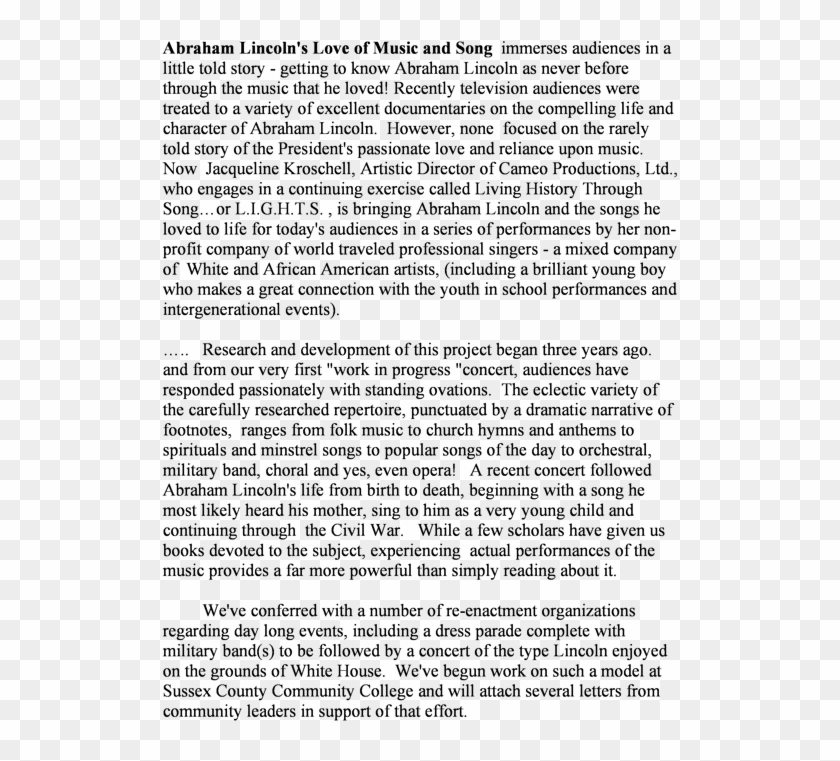 Abraham Lincoln's Love Of Music And Song - Songs About Abraham Lincoln Clipart #688164