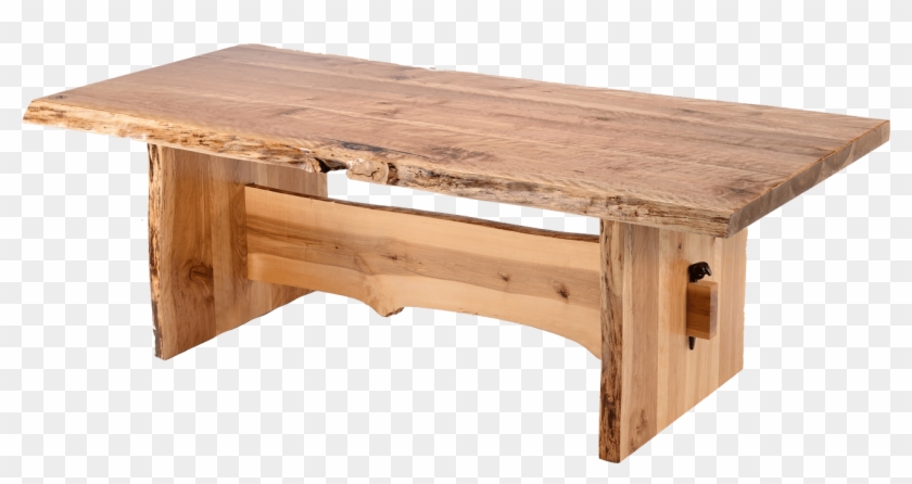 The Ancestral Is A Solid Wood Table With Wrought-iron - Table En Bois Clipart #688220