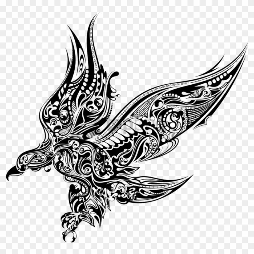 Bird Eagle Silhouette Abstract Art - Abstract Eagle Clipart #689019