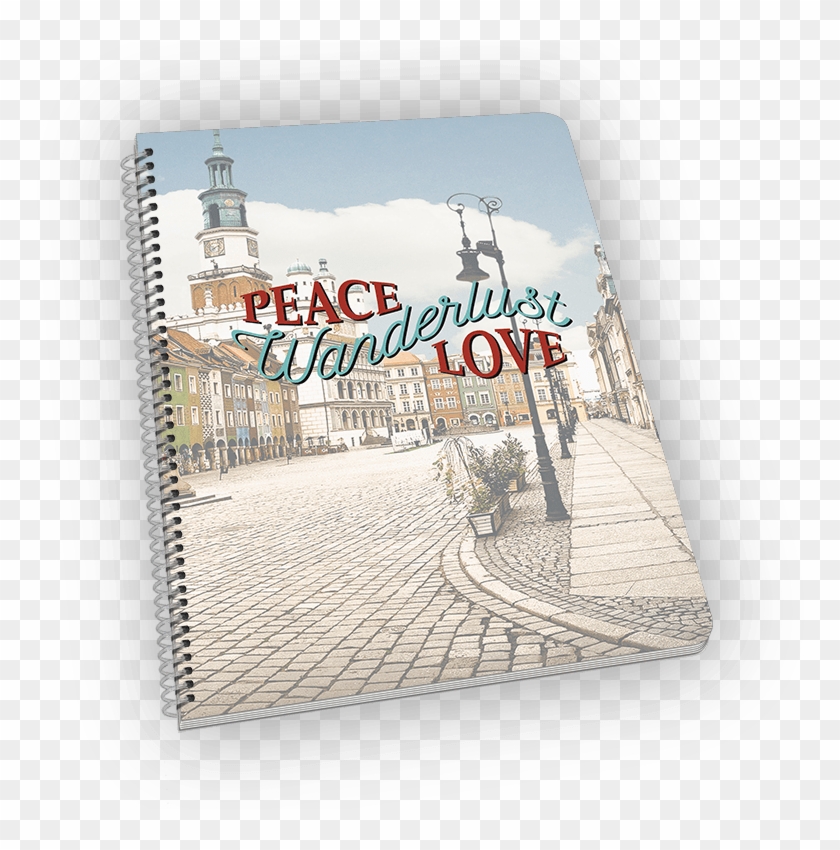 Peace, Love, Wanderlust Notebook Clipart