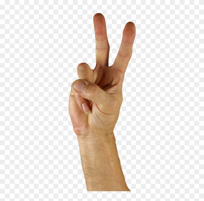 Peace Sign Hand - Peace Sign Hand Transparent Background Clipart #689182