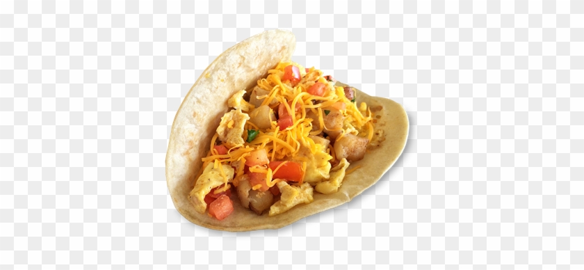 Breakfast Taco - Taco Top View Png Clipart #689188