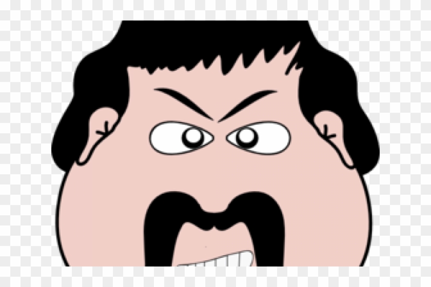 Editingsoftware Clipart Angry Man Face - Clip Art - Png Download