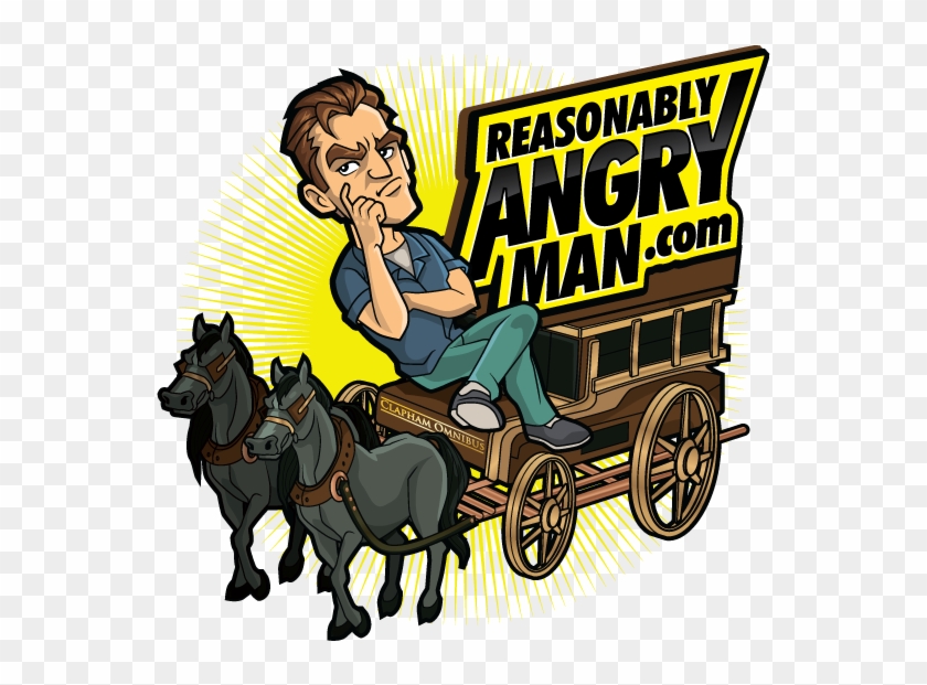 Reasonably Angry Man - Cartoon Clipart #689345