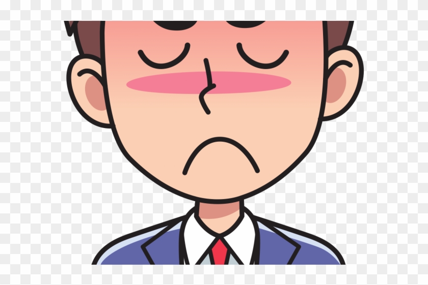 Angry Man Clipart - Person Thinking Cartoon - Png Download
