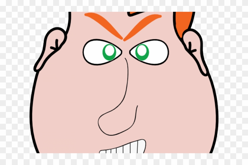 Editingsoftware Clipart Angry Man Face - Злой Человек Png Transparent Png