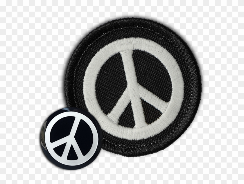 Peace Sign Patch & Pin Combo Clipart #689566