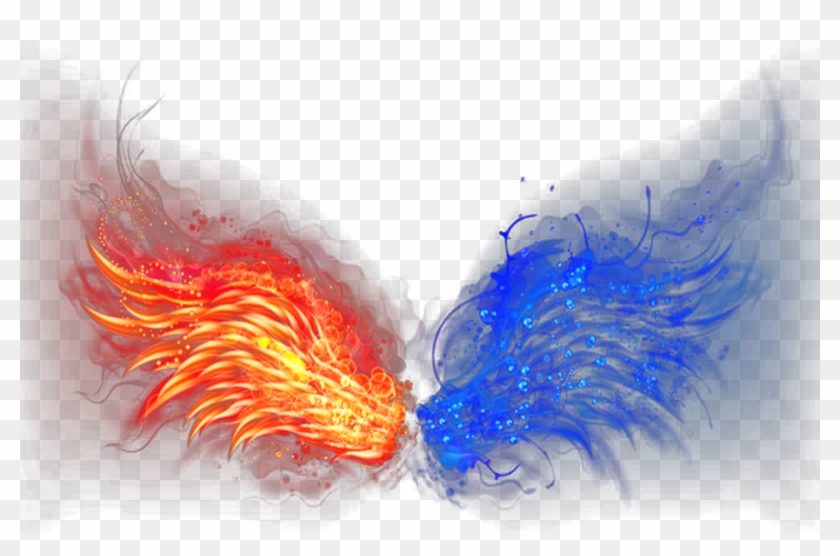Wings Of Fire Ice - Fire And Ice Png Clipart