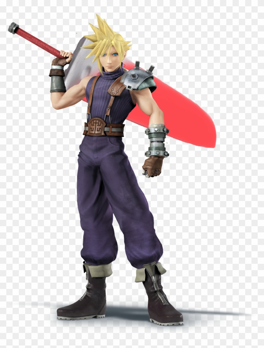 1,000 Degree Knife Videos - Final Fantasy 7 Cloud Super Smash Bros Clipart