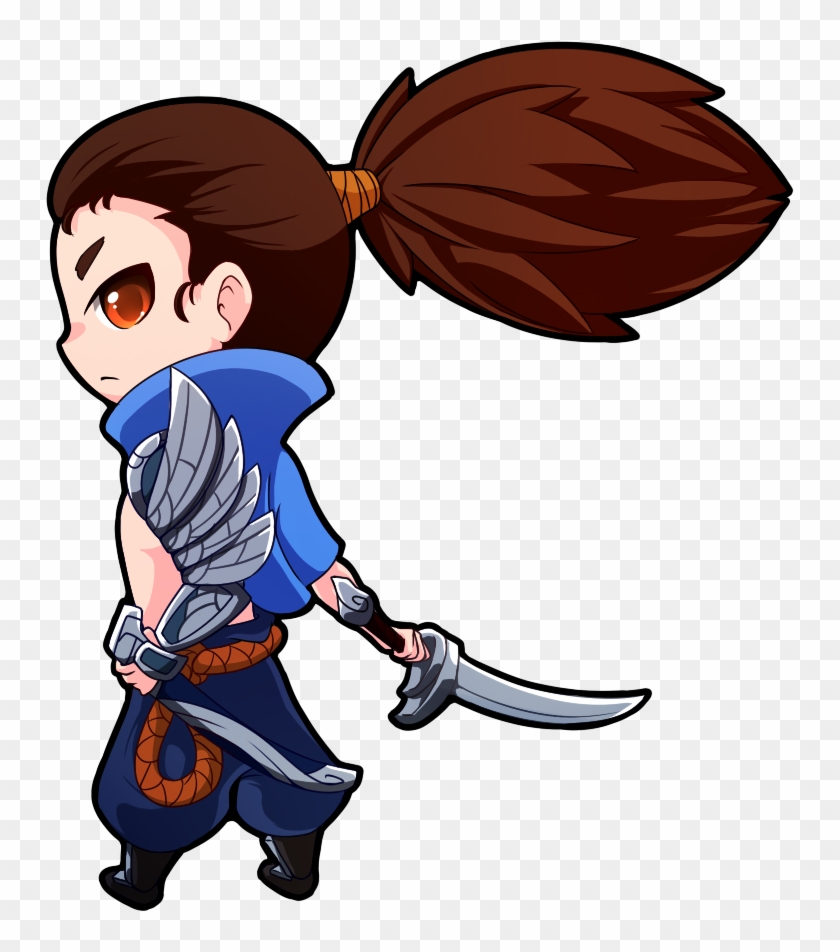 28 Collection Of Yasuo Drawing Chibi - League Of Legends Chibi Yasuo Clipart #690440