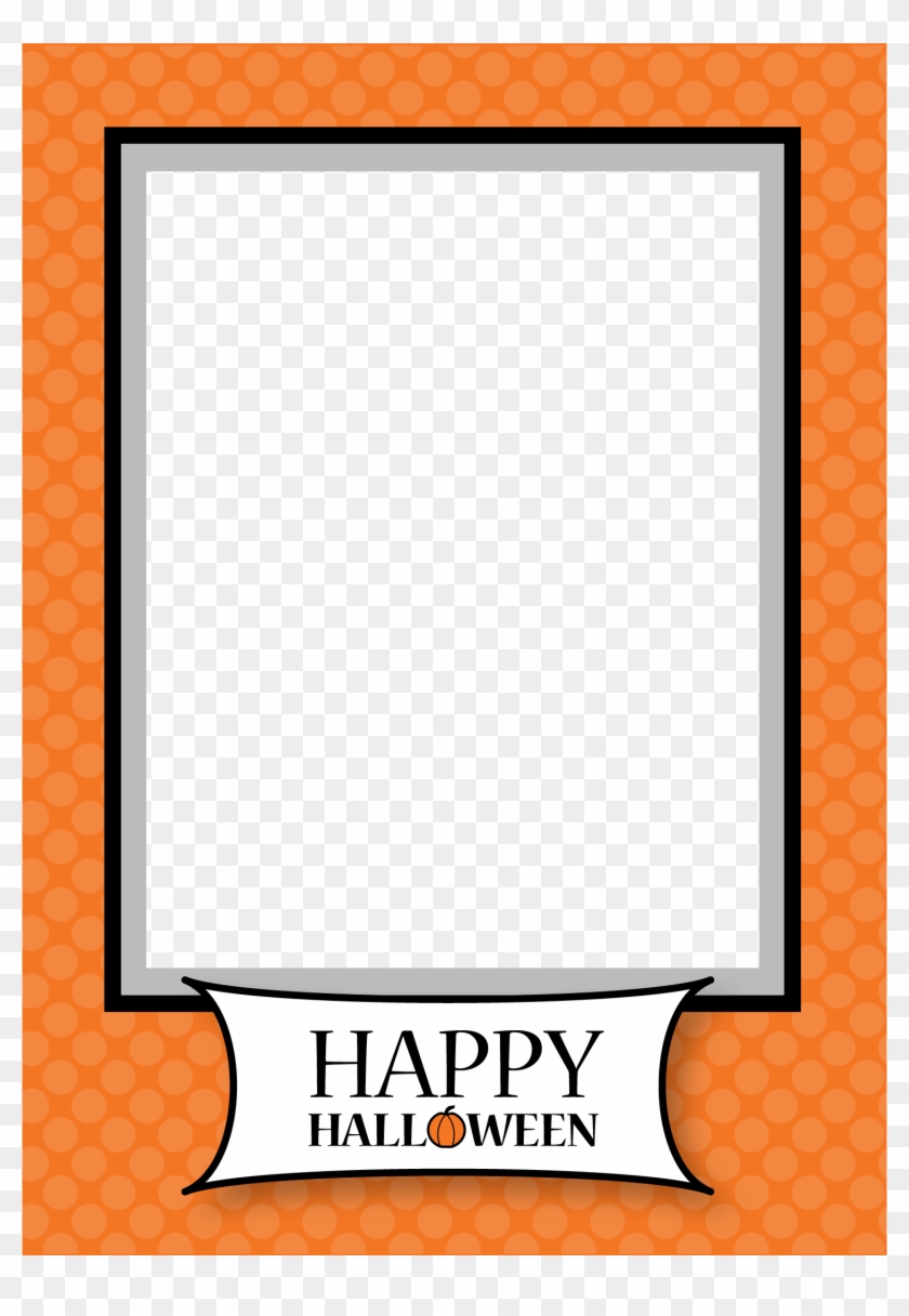 Free Halloween Frame Template Printable - Happy Halloween Picture Frame Clipart