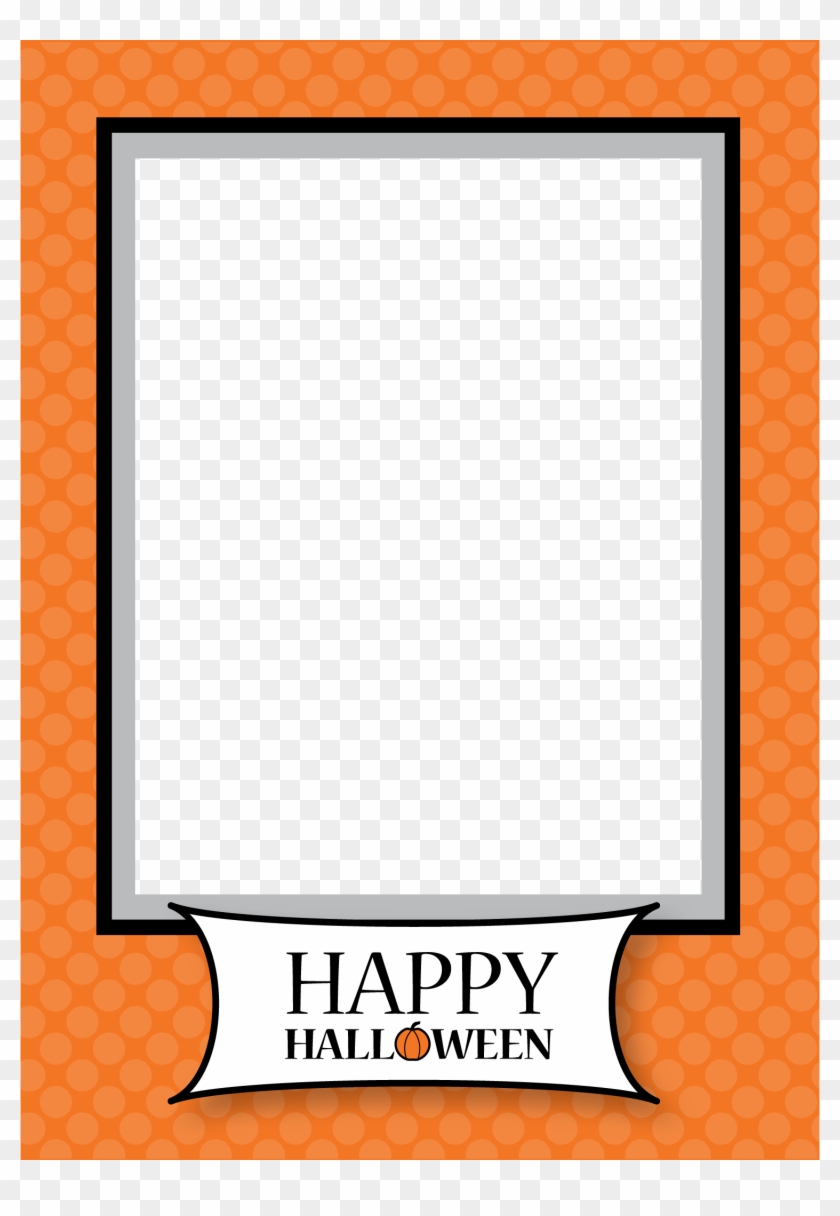 Free Halloween Frame Template Printable - Happy Halloween Picture Frame Clipart #690597