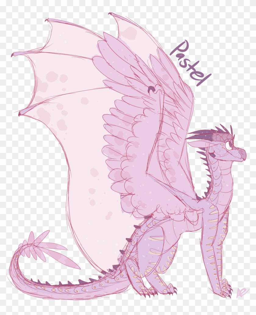Wings Clipart Pastel - Dragon - Png Download