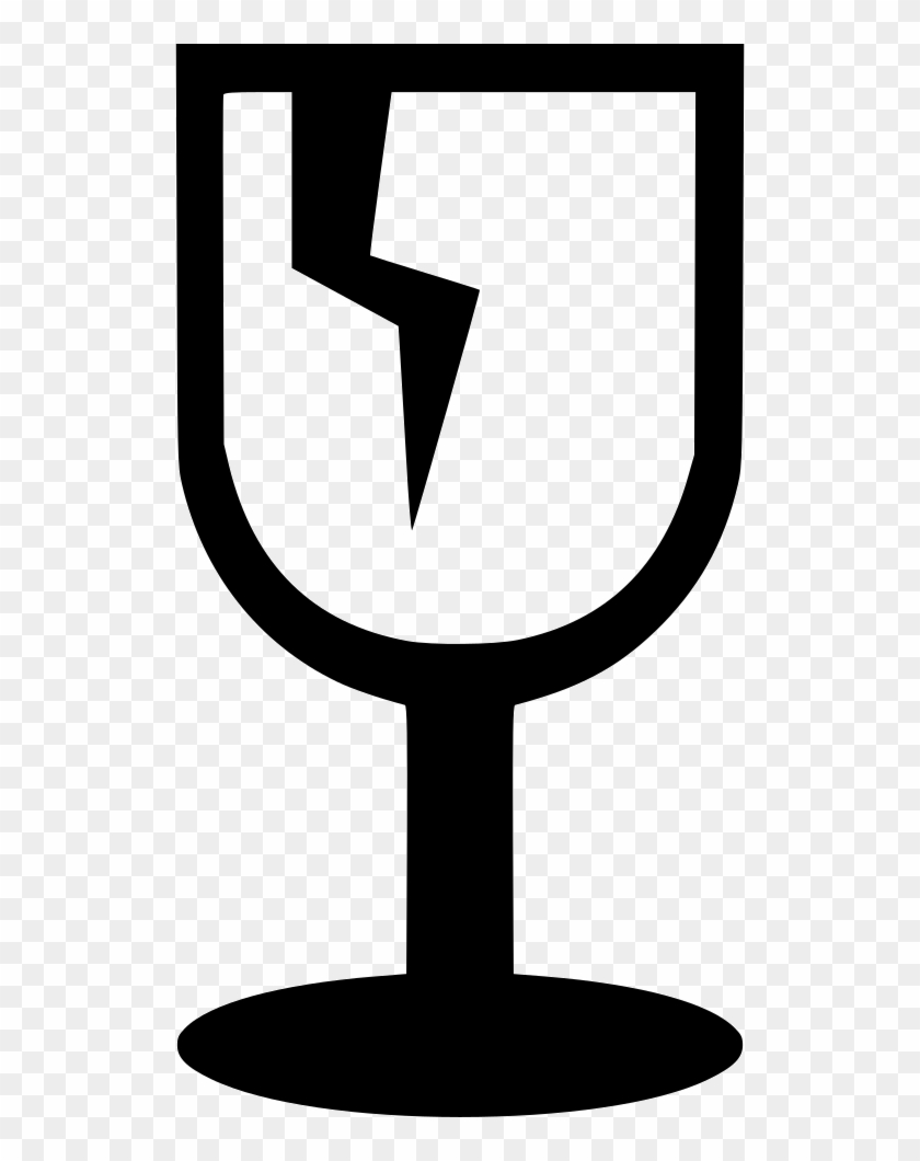 Fragil Broken Glass Comments - Broken Glass Icon Png Clipart #691430