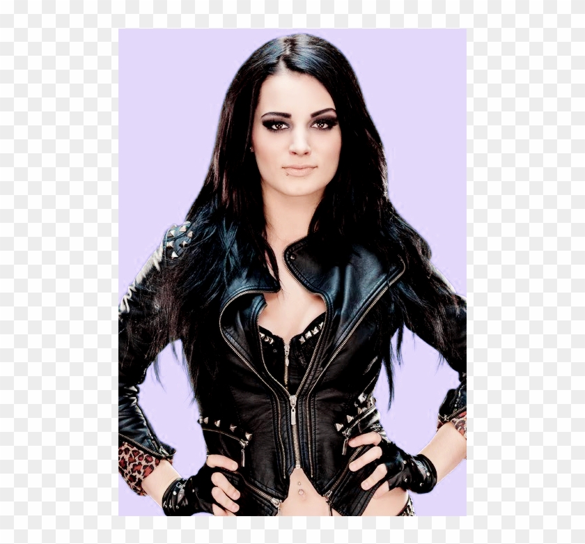 Wwe Diva Paige Nxt Black Studded Biker Womens Synthetic - Paige Leather Jacket Clipart