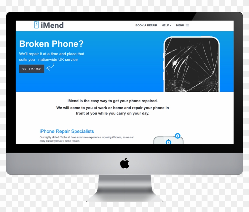 Imend Your Broken Iphone Screen - Monitor Iphone Clipart
