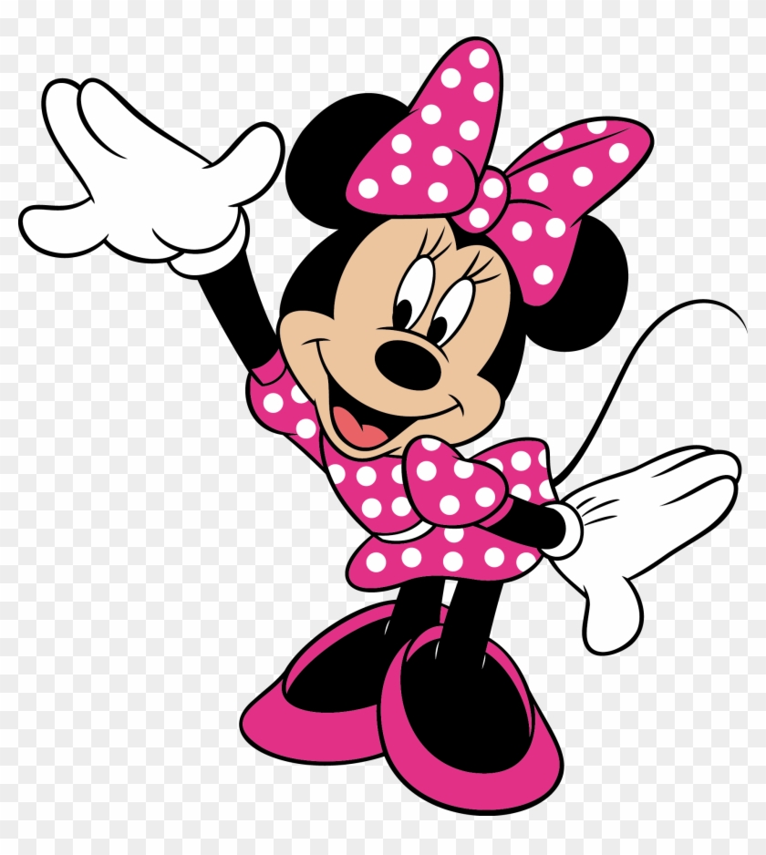 Mickey And Minnie Mouse Clip Art - Minnie Mouse Png Rosa Transparent Png #693453