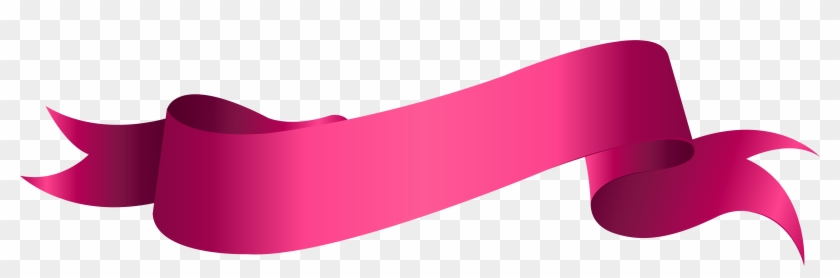 Pink Banner Clipart Transparent - Png Download