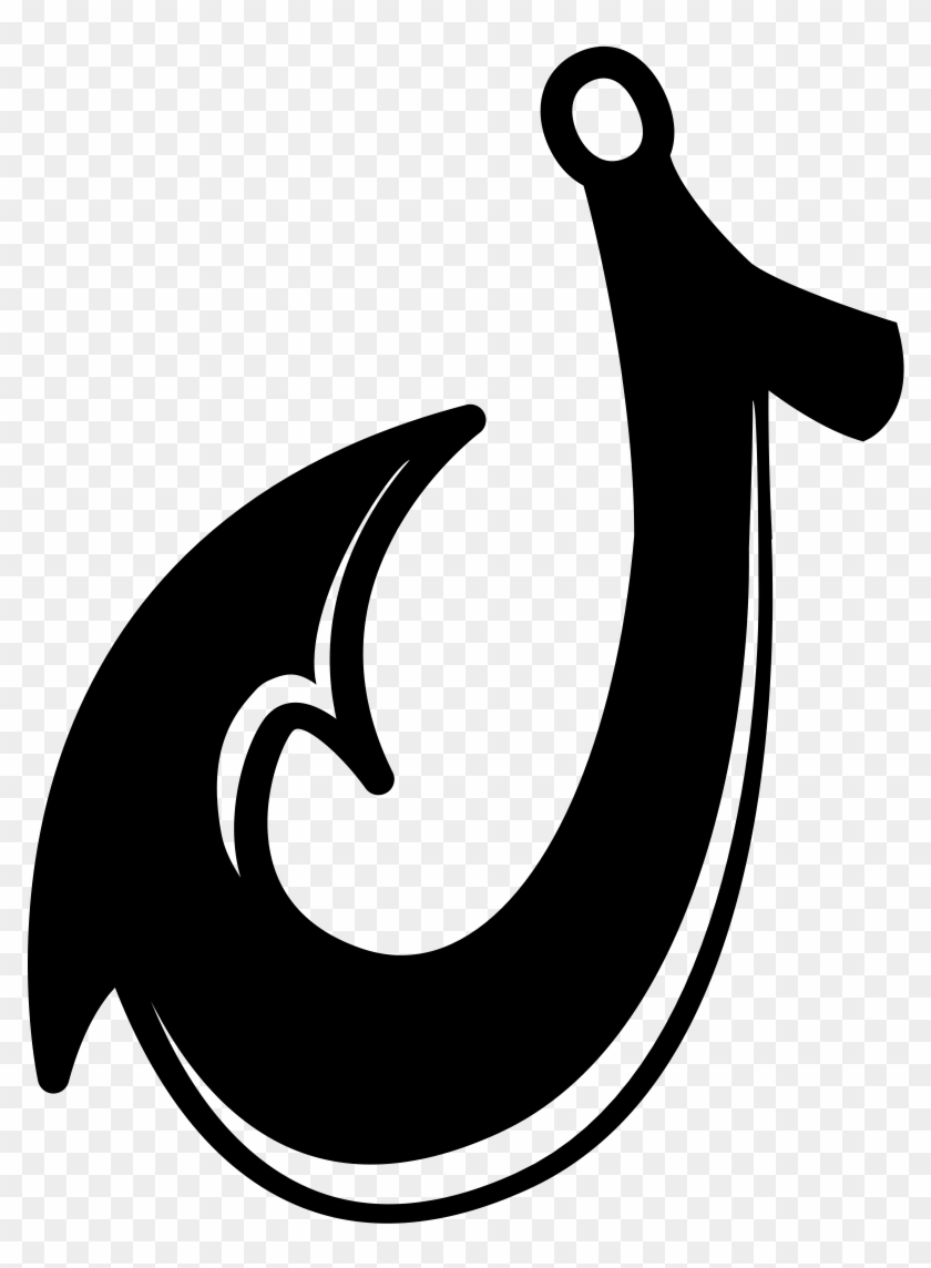 Fish Hook - Hawaiian Fish Hook Drawing Clipart