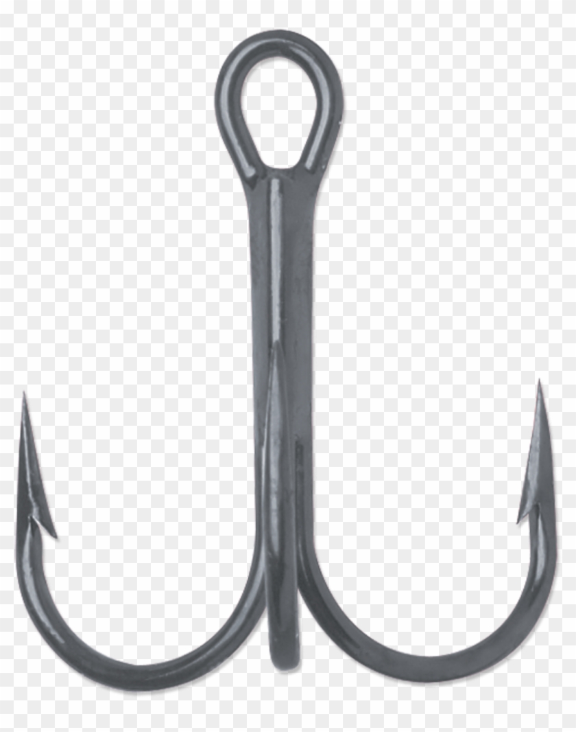 Vmc Round Bend Treble 1x Strong Fishing Hooks - Gamakatsu #5 Round Bend Treble Hooks Clipart #693790