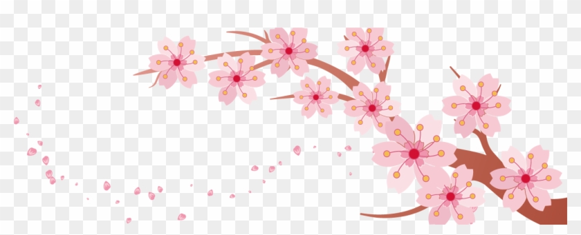Cherry Blossom Banner - Cherry Blossom Banner Background Clipart #694025