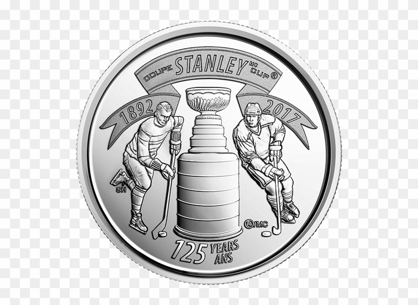 2 Of 4 125th Anniversary Of The Stanley Cup 2017 25 - 2017 Canadian Quarter Stanley Cup Clipart #694198