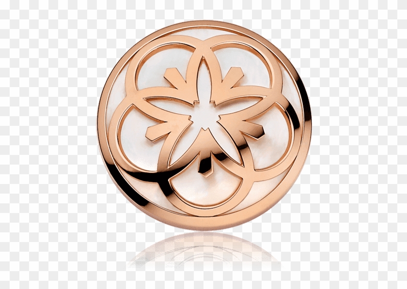 Pendant 18k Red Gold With 1 Mother‑of‑pearl Cabochon - Emblem Clipart #695175