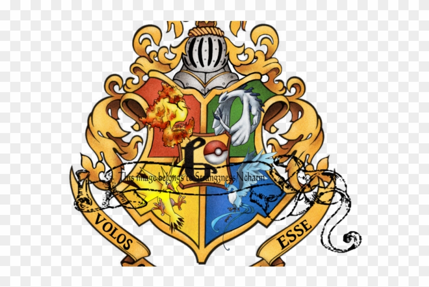 Harry Potter Clipart Hogwarts Crest - Hogwarts Logo Pokemon - Png Download #695225