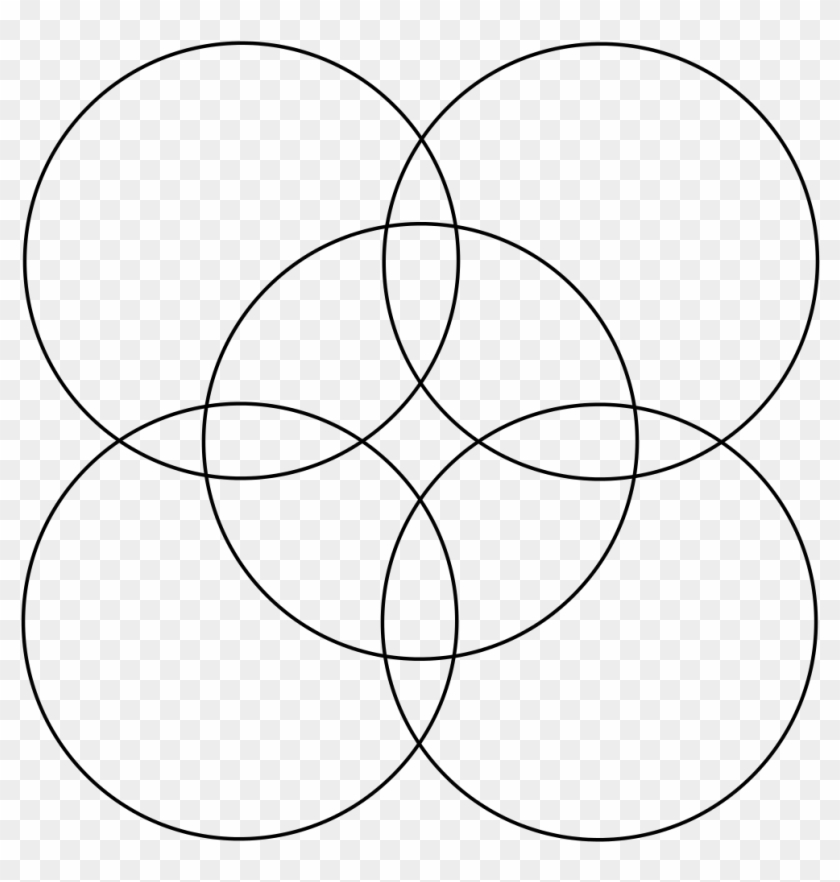 Flower Of Life Square 085 5 Circle - Circle Clipart #695325