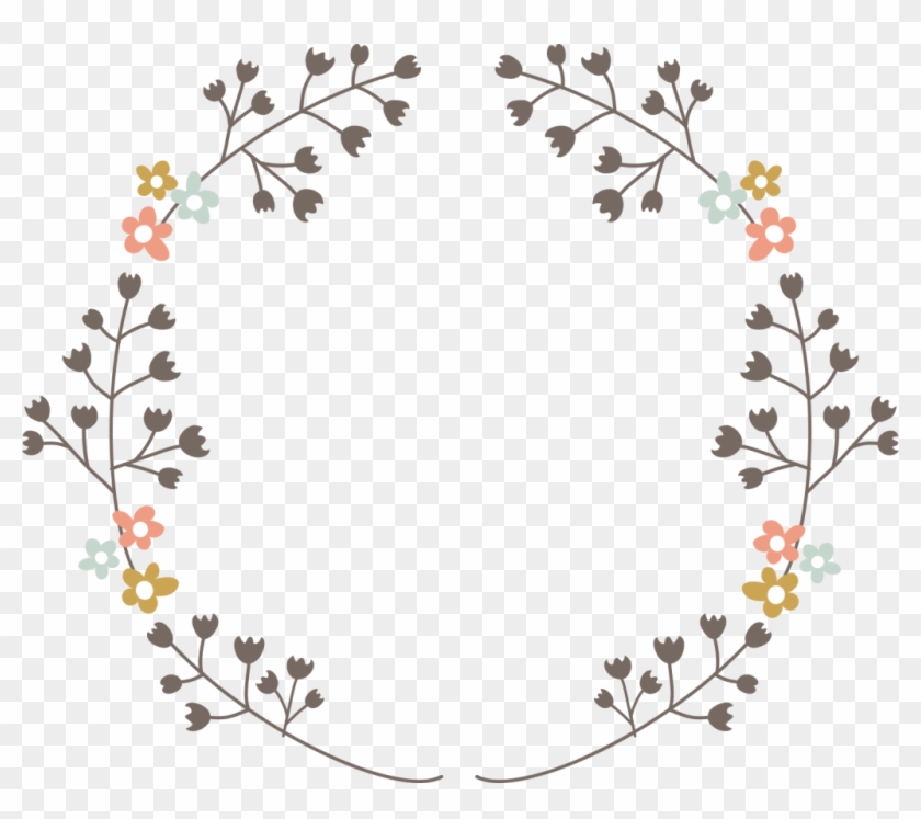 This Graphics Is Three Flower Circle Flat Vector About - Flower Circle Vector Png Clipart #695359