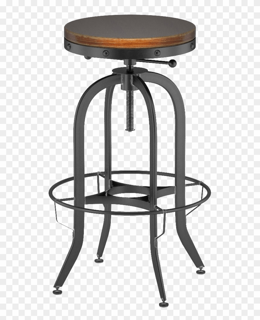Industrial Bar Stool - Industrial Chair Stool 3ds Clipart