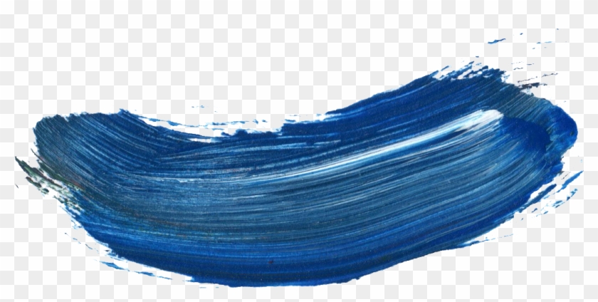 53 Paint Brush Stroke Vol - Water Brush Blue Png Clipart