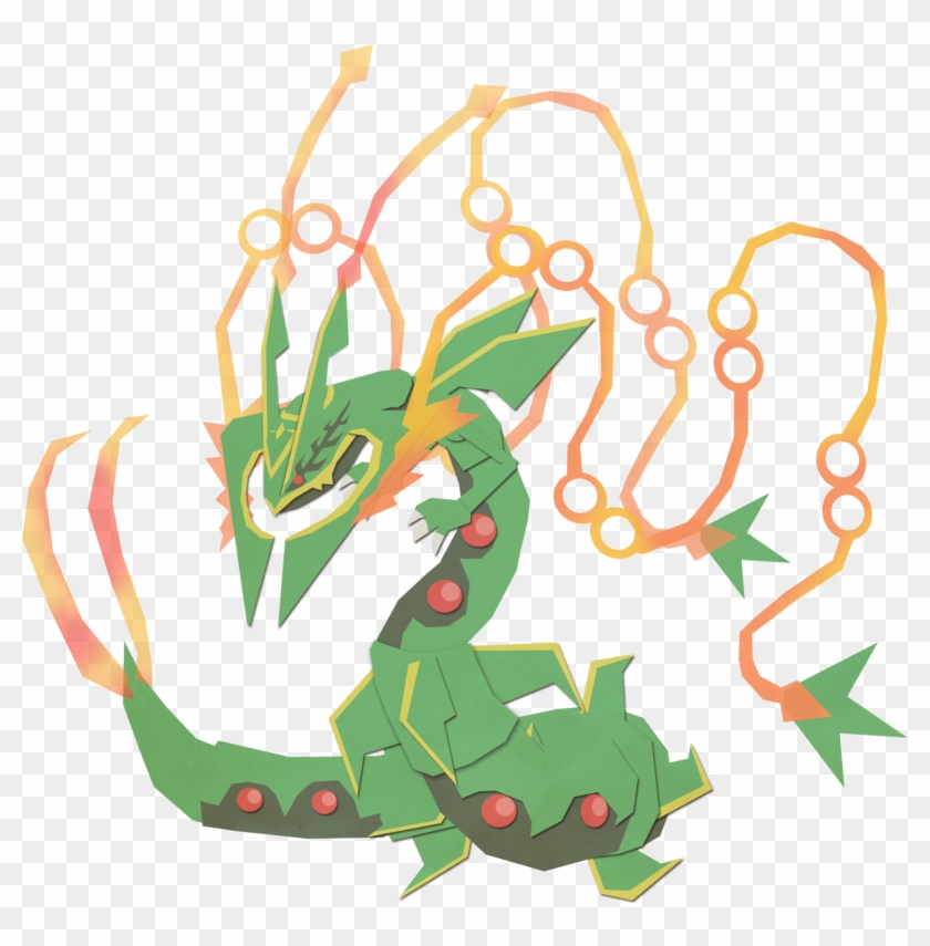 Rayquaza , - Mega Rayquaza No Background Clipart #695762