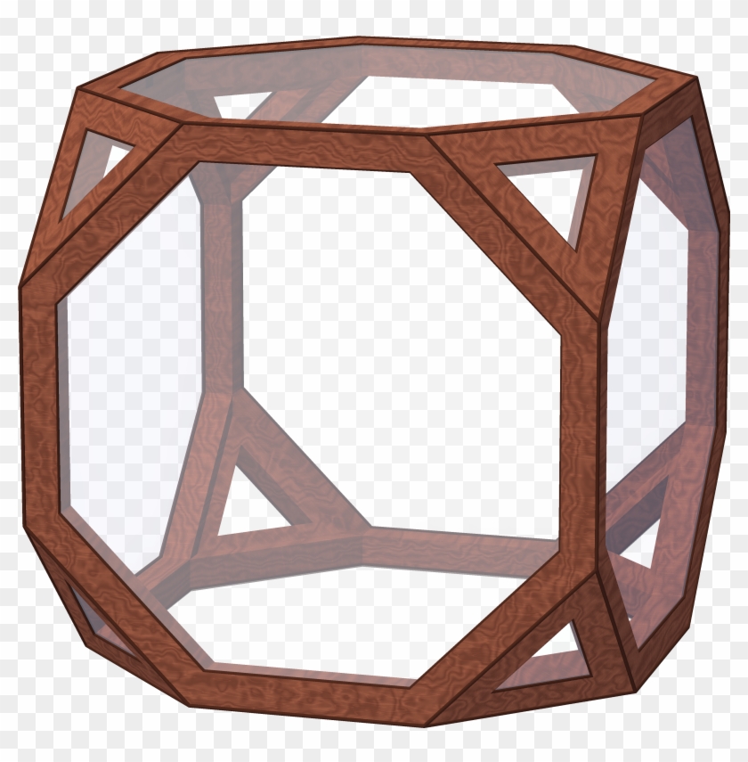 Polyhedron Truncated 6, Davinci - Stool Clipart