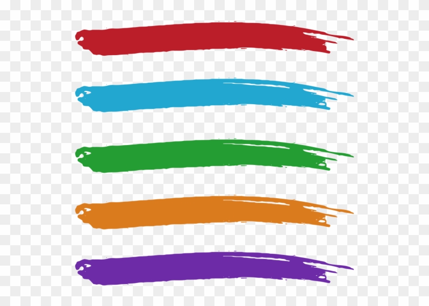 Paint Brush Stroke Illustrator - Pincelada Colorida Clipart