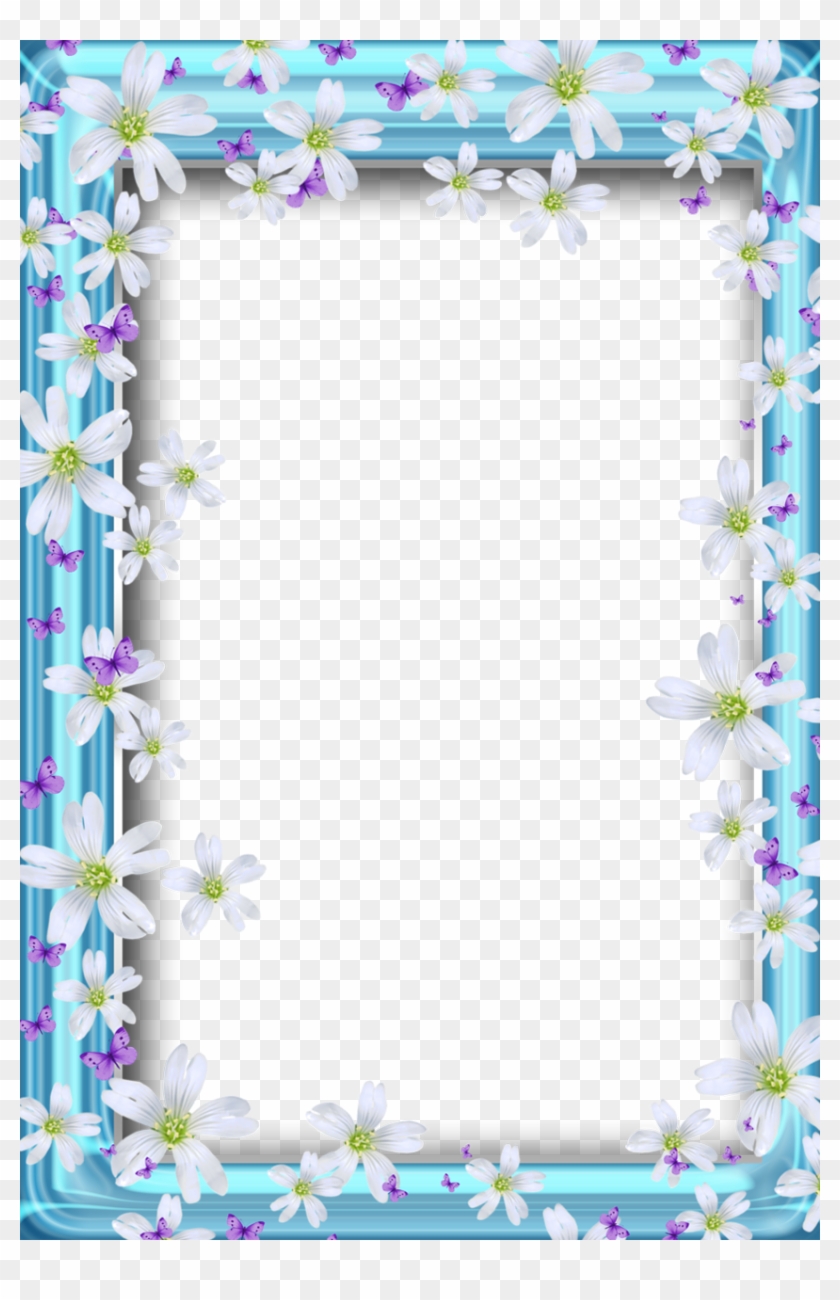Borders For Paper, Borders And Frames, Flower Frame, - Beautiful Butterflies Borders And Frames Clipart