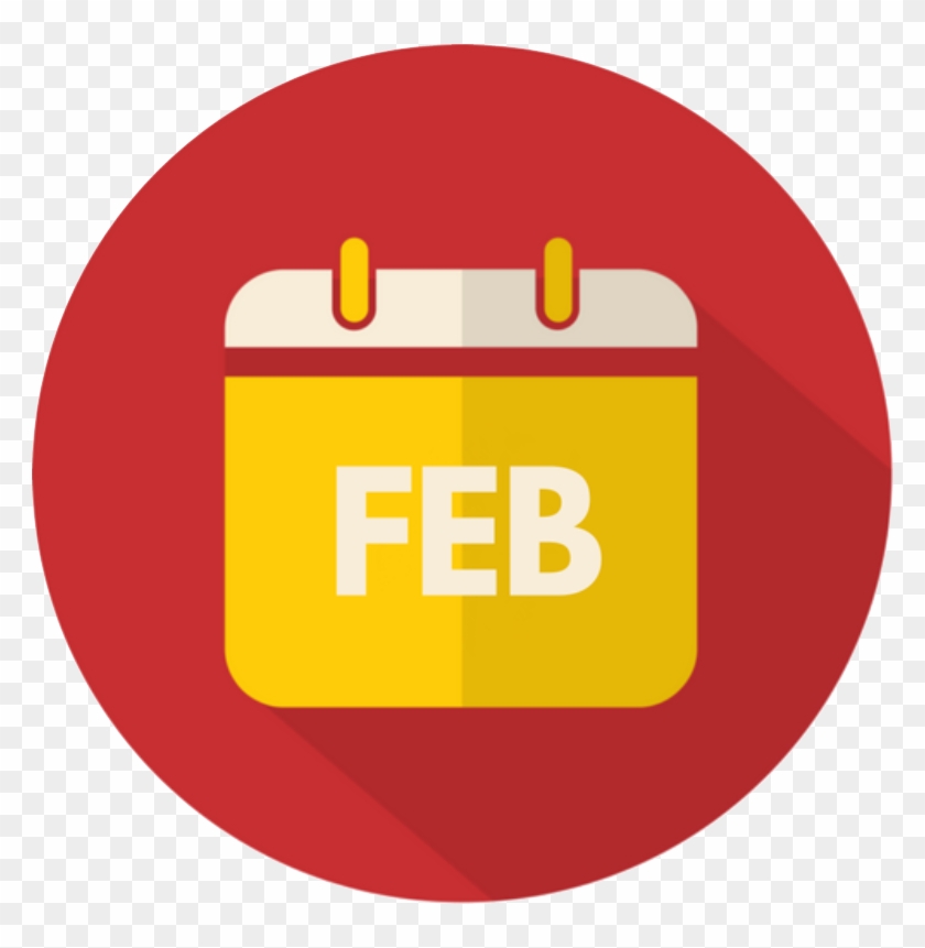 Jan Icon , Feb Icon - Circle Clipart