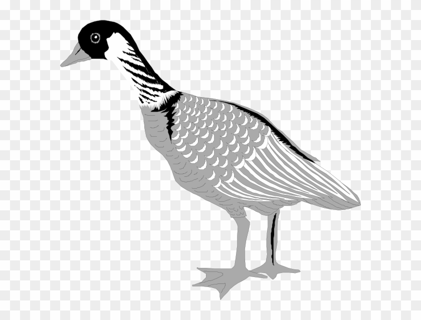 Grayscale Goose Svg Clip Arts 600 X 559 Px - Png Download #696775
