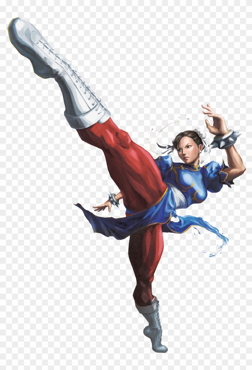 I See He Followed Chun Li's Workout Routine - Chun Li Street Fighter Clipart